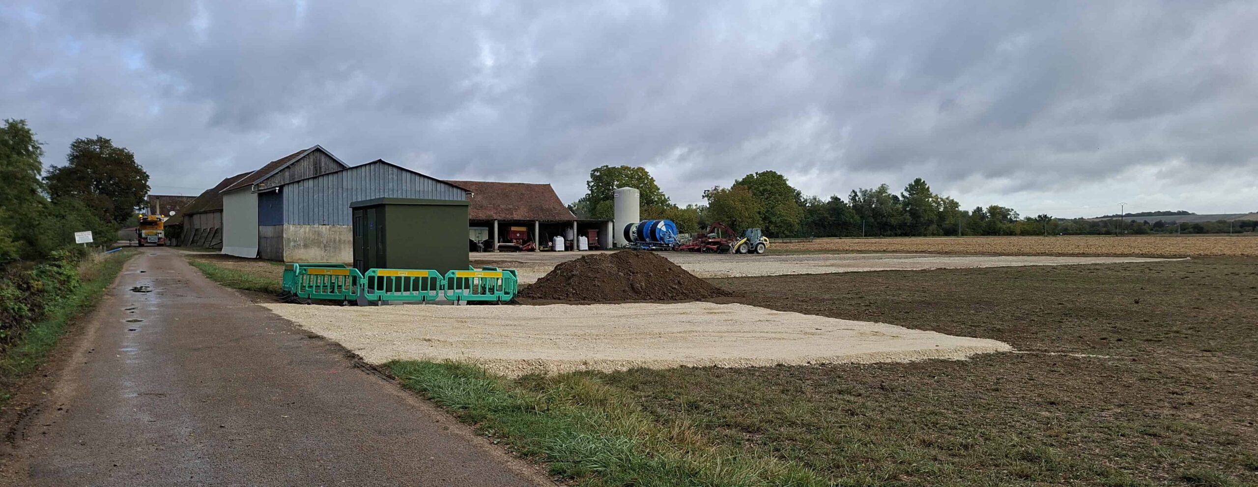 Pose d'un Strapac de Stradal à Cheny