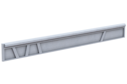 Plaque de soubassement en beton modele Tendance hauteur 250 mm pour cloture et amenagement exterieur