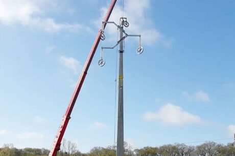 pylone kb rehabilitation de ligne 63 kv