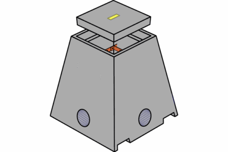 Chambre contrôle terre pour la visite et la maintenance des réseaux enterrés