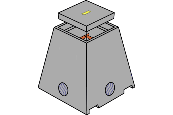 Chambre de contrôle terre