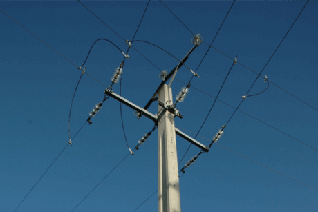 Poteau de distribution energie classe d