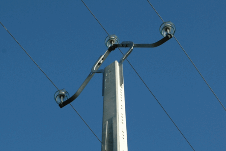 Poteau de distribution energie classe d