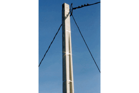 Poteau de distribution energie classe d