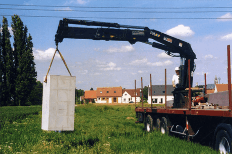 pre massif d implantation pour poteaux beton
