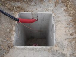 pre massif d implantation pour poteaux beton