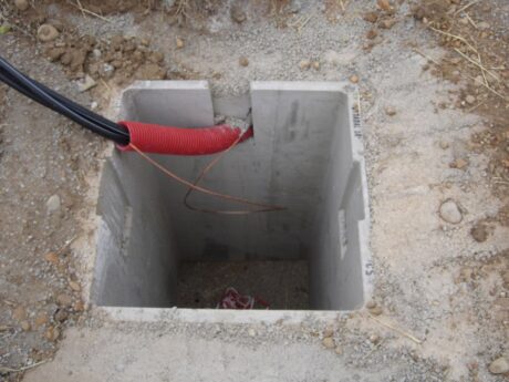 pre massif d implantation pour poteaux beton